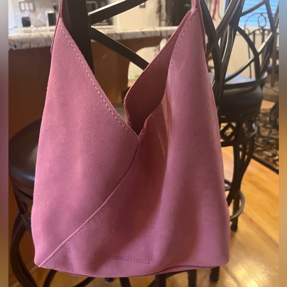Portland Leather Naomi Shoulder Bag in
Suede. - Picture 4 of 8